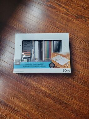 Drawing Technique Set Artist's Loft Includes Watercolor Pencils, Pastels